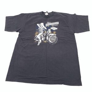 2008 Harley Davidson Pin Up Girl Short Sleeve T-Shirt XL Adult Mens Black